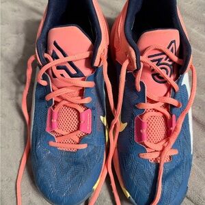 Nike Kids Coral and Blue Sneakers